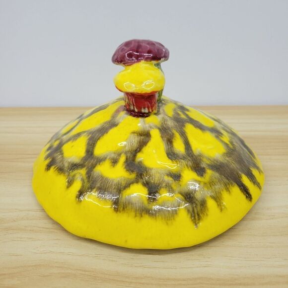 Vintage California Originals MCM Mushroom Replacement Cookie Jar Lid 7.75" - Picture 3 of 16
